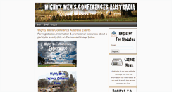 Desktop Screenshot of mightymensconference.org.au