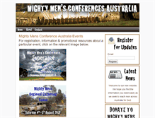 Tablet Screenshot of mightymensconference.org.au